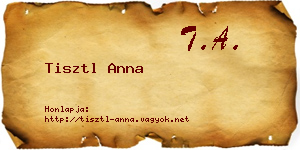 Tisztl Anna névjegykártya